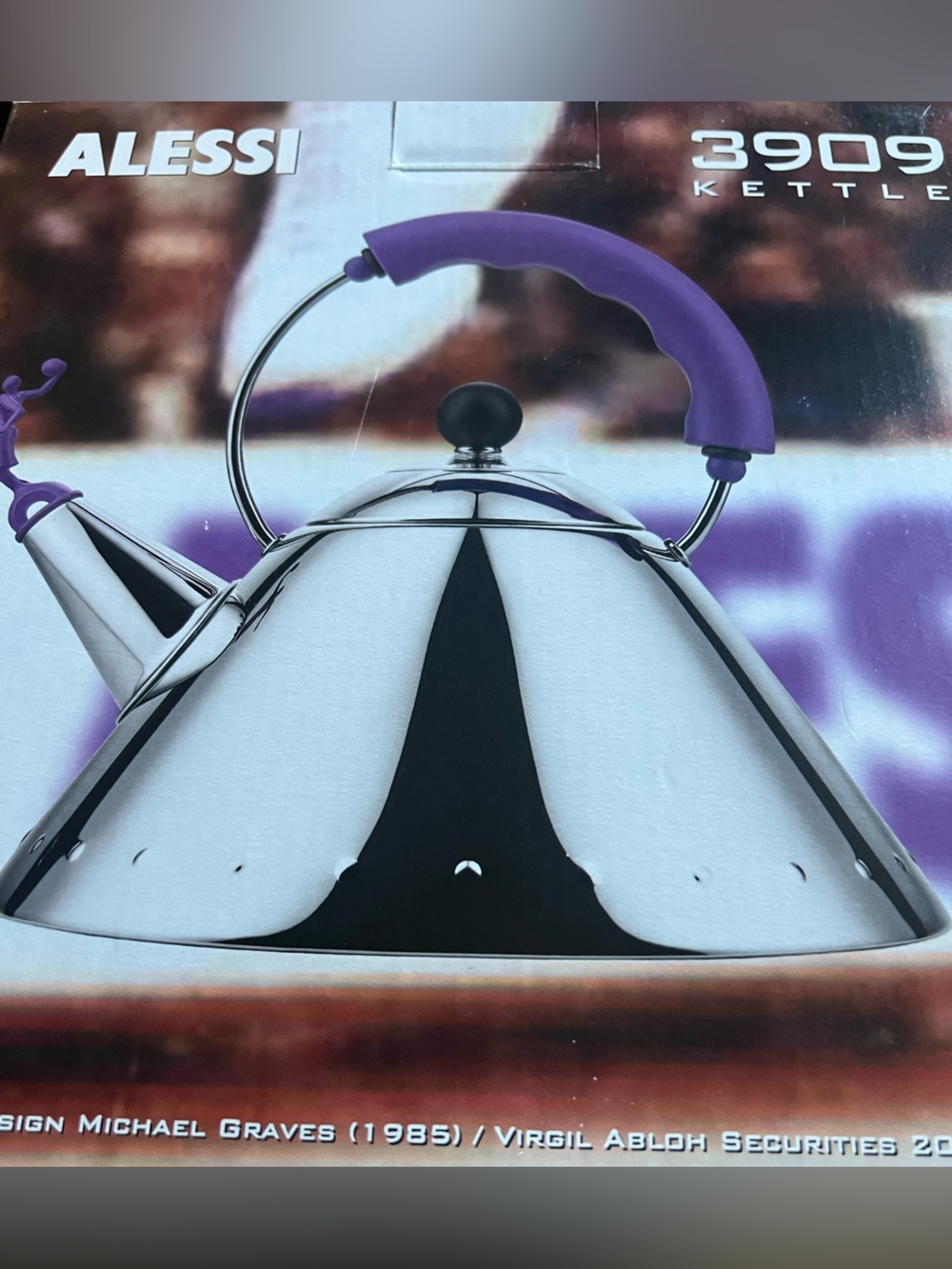 Alessi Michael Graves Tea Kettle Inox 
Italy Virgil abloh off white missing cap